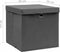 vidaXL - Opbergboxen - met - deksel - 4 - st - 28x28x28 - cm - zwart