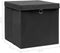 vidaXL - Opbergboxen - met - deksel - 4 - st - 32x32x32 - cm - stof - zwart