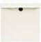 vidaXL - Opbergboxen - met - deksel - 4 - st - 32x32x32 - cm - stof - wit