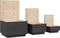 vidaXL - Opbergboxen - met - deksels - 3 - st - massief - grenenhout - grijs
