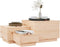 vidaXL - Opbergboxen - met - deksels - 3 - st - massief - grenenhout