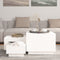vidaXL - Opbergboxen - met - deksels - 3 - st - massief - grenenhout - wit