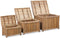 vidaXL - Opbergdozen - bamboe - 3 - st