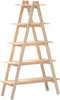 vidaXL - Opbergek - 5-laags - A-vorm - 110x40x180,5 - cm - massief - grenenhout