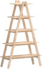 vidaXL - Opbergek - 5-laags - A-vorm - 110x40x180,5 - cm - massief - grenenhout