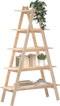 vidaXL - Opbergek - 5-laags - A-vorm - 110x40x180,5 - cm - massief - grenenhout