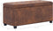 vidaXL - Opberghocker - 87,5 - cm - kunstsuède - bruin