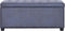 vidaXL - Opberghocker - 87,5 - cm - kunstsuède - grijs