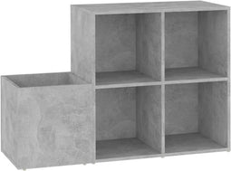vidaXL - Opbergkast - 105x35,5x70 - cm - bewerkt - hout - betongrijs