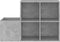 vidaXL - Opbergkast - 105x35,5x70 - cm - bewerkt - hout - betongrijs
