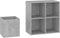 vidaXL - Opbergkast - 105x35,5x70 - cm - bewerkt - hout - betongrijs