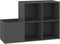 vidaXL - Opbergkast - 105x35,5x70 - cm - bewerkt - hout - grijs