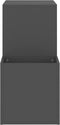 vidaXL - Opbergkast - 105x35,5x70 - cm - bewerkt - hout - grijs