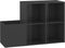 vidaXL - Opbergkast - 105x35,5x70 - cm - bewerkt - hout - hoogglans - grijs