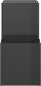 vidaXL - Opbergkast - 105x35,5x70 - cm - bewerkt - hout - hoogglans - grijs