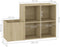vidaXL - Opbergkast - 105x35,5x70 - cm - bewerkt - hout - sonoma - eikenkleurig