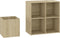 vidaXL - Opbergkast - 105x35,5x70 - cm - bewerkt - hout - sonoma - eikenkleurig