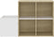 vidaXL - Opbergkast - 105x35,5x70 - cm - bewerkt - hout - wit - en - sonoma - eikenkleur