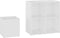 vidaXL - Opbergkast - 105x35,5x70 - cm - bewerkt - hout - wit