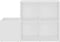 vidaXL - Opbergkast - 105x35,5x70 - cm - bewerkt - hout - wit