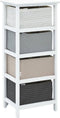 vidaXL - Opbergkast - 4 - lades - hout