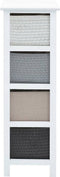 vidaXL - Opbergkast - 4 - lades - hout