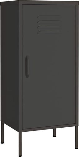 vidaXL - Opbergkast - 42,5x35x101,5 - cm - staal - antracietkleurig