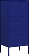 vidaXL - Opbergkast - 42,5x35x101,5 - cm - staal - marineblauw