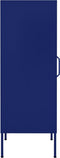 vidaXL - Opbergkast - 42,5x35x101,5 - cm - staal - marineblauw