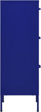 vidaXL - Opbergkast - 42,5x35x101,5 - cm - staal - marineblauw