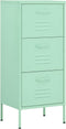 vidaXL - Opbergkast - 42,5x35x101,5 - cm - staal - mint