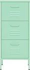 vidaXL - Opbergkast - 42,5x35x101,5 - cm - staal - mint