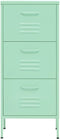 vidaXL - Opbergkast - 42,5x35x101,5 - cm - staal - mint