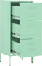 vidaXL - Opbergkast - 42,5x35x101,5 - cm - staal - mint