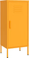 vidaXL - Opbergkast - 42,5x35x101,5 - cm - staal - mosterdgeel