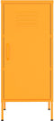 vidaXL - Opbergkast - 42,5x35x101,5 - cm - staal - mosterdgeel