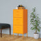 vidaXL - Opbergkast - 42,5x35x101,5 - cm - staal - mosterdgeel
