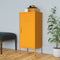 vidaXL - Opbergkast - 42,5x35x101,5 - cm - staal - mosterdgeel