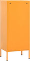 vidaXL - Opbergkast - 42,5x35x101,5 - cm - staal - mosterdgeel