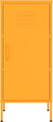 vidaXL - Opbergkast - 42,5x35x101,5 - cm - staal - mosterdgeel