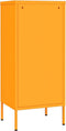vidaXL - Opbergkast - 42,5x35x101,5 - cm - staal - mosterdgeel