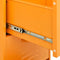 vidaXL - Opbergkast - 42,5x35x101,5 - cm - staal - mosterdgeel