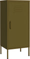vidaXL - Opbergkast - 42,5x35x101,5 - cm - staal - olijfgroen