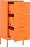 vidaXL - Opbergkast - 42,5x35x101,5 - cm - staal - oranje
