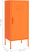 vidaXL - Opbergkast - 42,5x35x101,5 - cm - staal - oranje