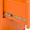 vidaXL - Opbergkast - 42,5x35x101,5 - cm - staal - oranje