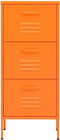 vidaXL - Opbergkast - 42,5x35x101,5 - cm - staal - oranje