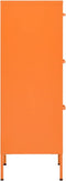 vidaXL - Opbergkast - 42,5x35x101,5 - cm - staal - oranje