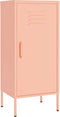 vidaXL - Opbergkast - 42,5x35x101,5 - cm - staal - roze