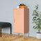 vidaXL - Opbergkast - 42,5x35x101,5 - cm - staal - roze